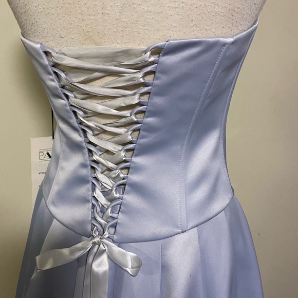 Ice Blue Bridal or Formal Corset Style Gown size 10 - Picture 10 of 13